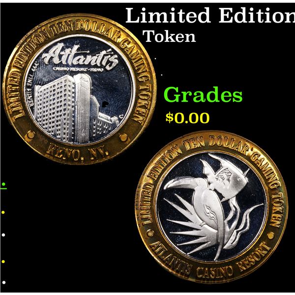 Limited Edition .999 Silver $10 Las Vegas Gaming Token Atlantis Casino Resort