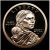 Image 8 : Proof Group of 5 proof Sacagawea Dollars $1 2000-2004 Grades GEM++ Proof Deep Cameo