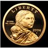 Image 2 : Proof Set of 5 2000-2004-S Sacagawea $1 Gold Coin Grades GEM++ Proof Deep Cameo