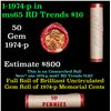 Image 1 : Shotgun Lincoln 1c roll, 1974-p 50 pcs Bank Wrapper.