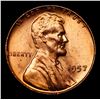 Image 2 : 1957-p Lincoln Cent 1c Grades Gem+ Unc RD