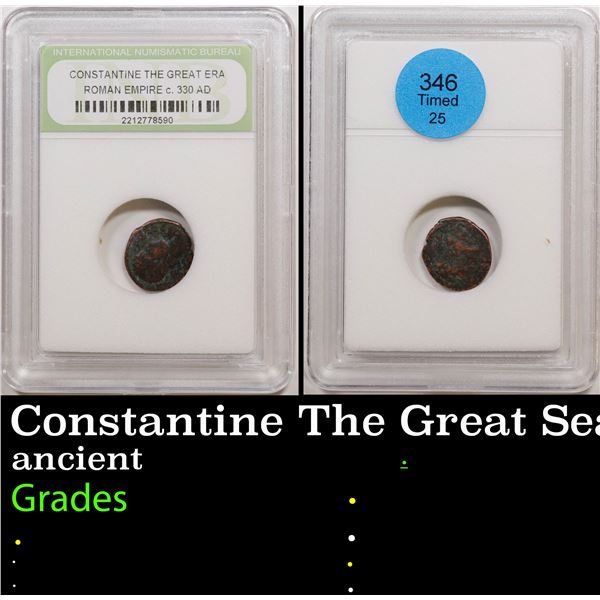 Constantine The Great Sea Roman Empire c. 330 AD Graded By INB