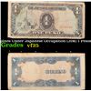 Image 1 : 1943 Philippines Under Japanese Occupation (JIM) 1 Pesos Note P: 109A Grades vf+