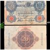 Image 1 : 1914 Imperial Germany 20 mark Note P: 46B Grades vf+
