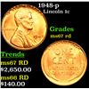 Image 1 : 1948-p Lincoln Cent 1c Grades GEM++ Unc RD
