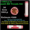 Image 1 : Shotgun Lincoln 1c roll, 1982-p 50 pcs Brandt Wrapper.
