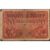 Image 2 : 1918 Imperial Germany 20 Mark Note P: 57 Grades f+
