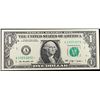 Image 2 : **Star Note** 2009 $1 Green Seal Federal Reserve Note Grades Choice CU