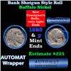 Image 1 : Buffalo Nickel Shotgun Roll in Old Bank Style 'Abbott Coin Counter Automat Horn & Hardart' Wrapper 1