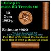 Image 1 : Shotgun Lincoln 1c roll, 1962-p 50 pcs Standard Johnson Wrapper.