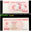 Image 1 : 2008 Zimbabwe 10 Million Dollar Notes P: 55A Grades Choice AU/BU Slider