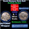 Image 1 : Buffalo Nickel Shotgun Roll in Old Bank Style 'Abbott Coin Counter AutoMat' Wrapper 1936 & s Mint En