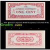 Image 1 : 1942  Myanmar (Japanese WWII Occupation) 1 Cent Note P# 9b Grades Choice CU