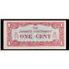 Image 2 : 1942  Myanmar (Japanese WWII Occupation) 1 Cent Note P# 9b Grades Choice CU