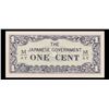 Image 2 : 1942  Malaysia (Japanese WWII Occupation) 1 Cent Note P#_M1b Grades Select CU