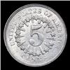 Image 3 : 1866 Rays Shield Nickel 5c Grades Select Unc
