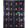 Image 2 : Page of 20 Different Date Lincoln 1 Cents All Red Most Gem Unc or Better