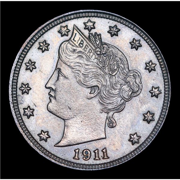 1911 Liberty Nickel 5c Grades GEM+ Unc