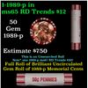 Image 1 : Shotgun Lincoln 1c roll, 1989-p 50 pcs Brandt 50c Wrapper.
