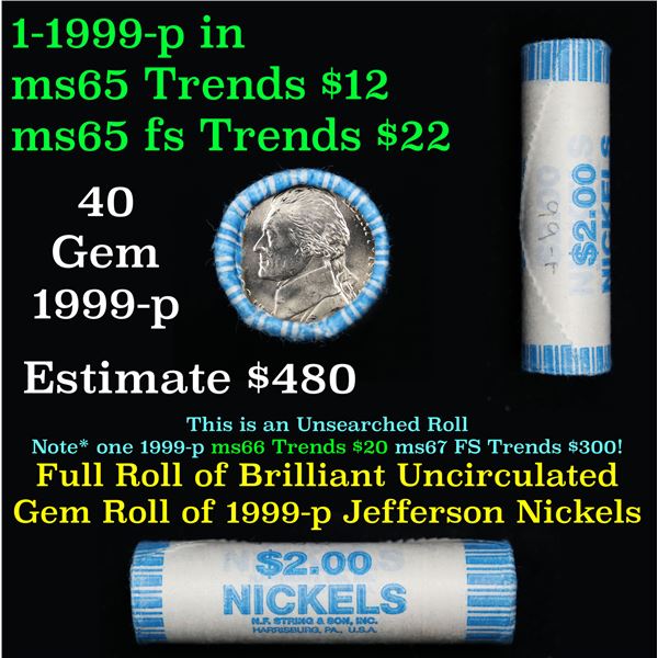 Shotgun Jefferson 5c roll, 1999-p 40 pcs String & Son Wrapper