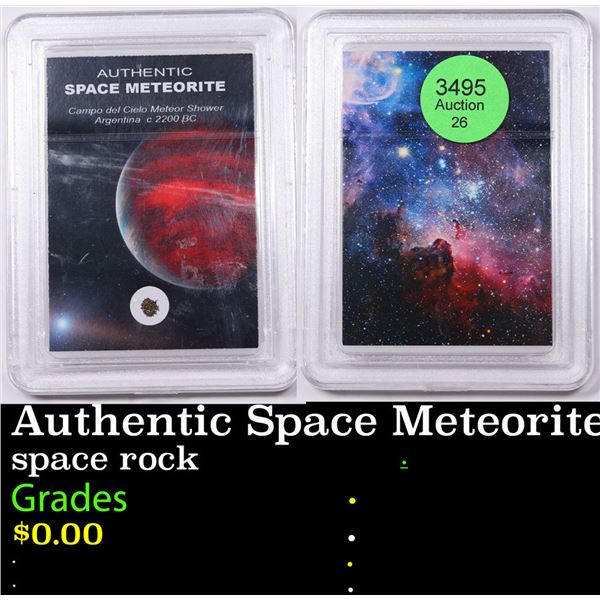 Authentic Space Meteorite Campo Del Cielo Meteor Shower Argentina c.2200 BC Graded By INB