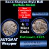 Image 1 : Buffalo Nickel Shotgun Roll in Old Bank Style 'Abbott Coin Counter AutoMat' Wrapper 1936 & D Mint En