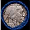 Image 2 : Buffalo Nickel Shotgun Roll in Old Bank Style 'Abbott Coin Counter AutoMat' Wrapper 1936 & D Mint En