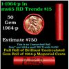 Image 1 : Shotgun Lincoln 1c roll, 1964-p 50 pcs Steel-Strong Wrapper.