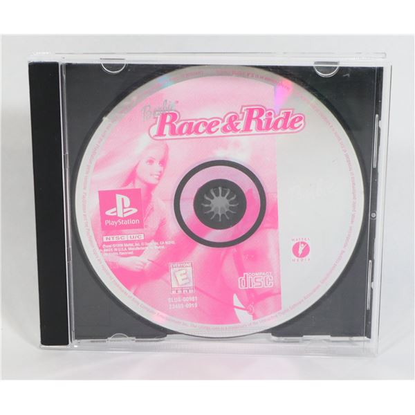 BARBIE RACE AND RIDE PS1 GAME