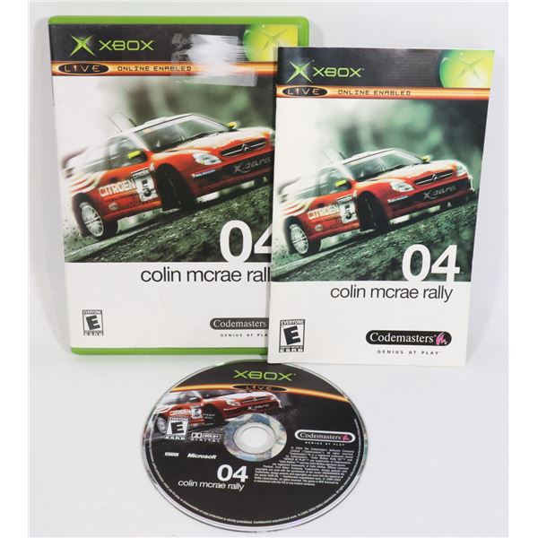 XBOX COLIN MCRAE RALLY 04 - BOOK INCL.