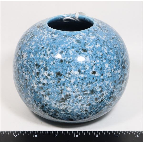 ROSENTHAL BLUE SPATTER VASE C1980S