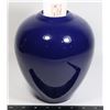 Image 1 : BLUE MOUNTAIN POTTERY METROPOLIS BLUE VASE