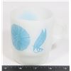 Image 1 : FIRE KING FEATHER MILK GLASS COFFEE MUG