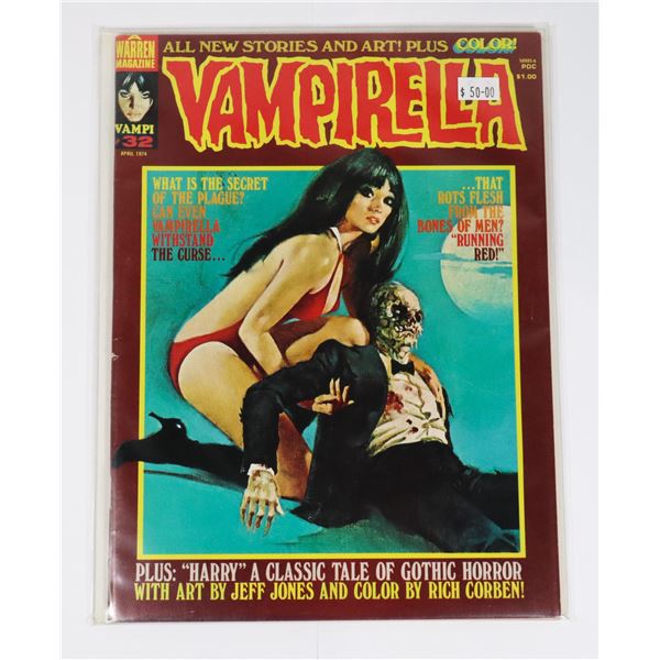 A WARREN VAMPIRELLA ISSUE #32 APRIL 1974