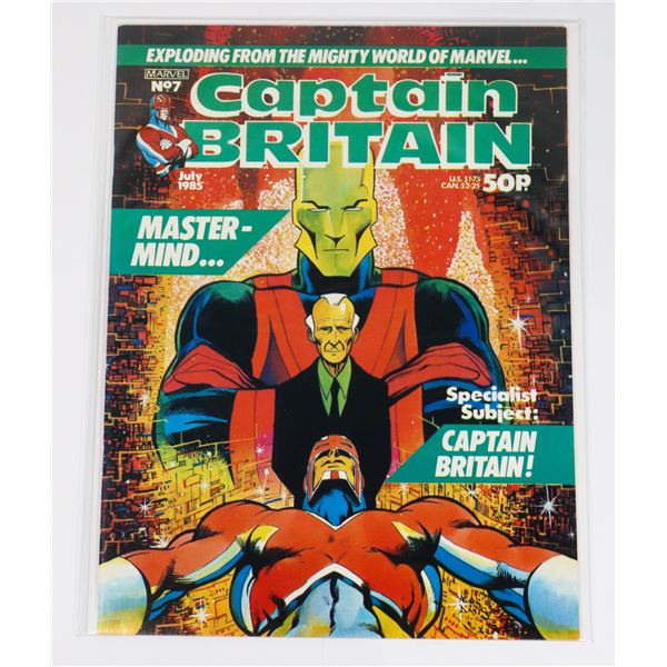 MARVEL CAPTAIN BRITAIN JULY 1985 ISSUE #7