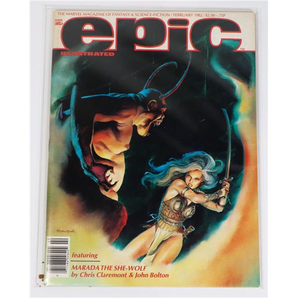 MARVEL EPIC ILLUSTRATED FEBRUARY 1982 MAGAZINE OF