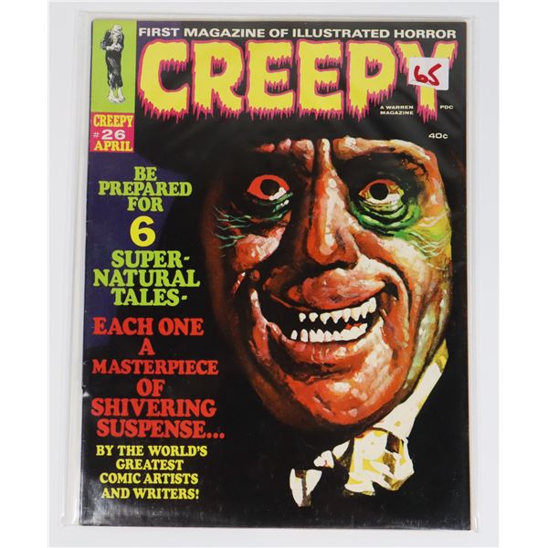 A WARREN MAGAZINE CREEPY ISSUE #26 APRIL