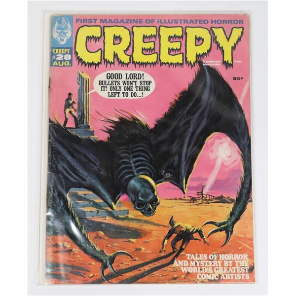 A WARREN MAGAZINE CREEPY ISSUE #28 AUGUST