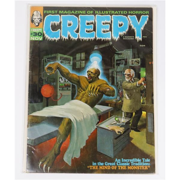 A WARREN MAGAZINE CREEPY ISSUE #30 NOVEMBER