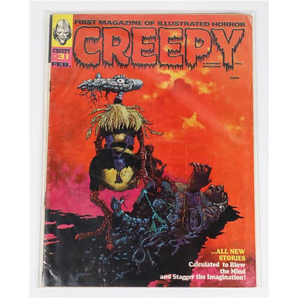 A WARREN MAGAZINE CREEPY ISSUE #31 FEBRUARY