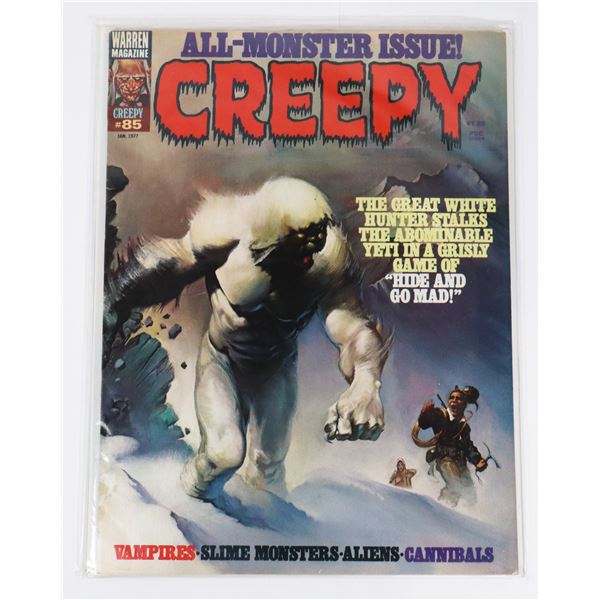 A WARREN MAGAZINE CREEPY ISSUE #85 JANUARY 1977