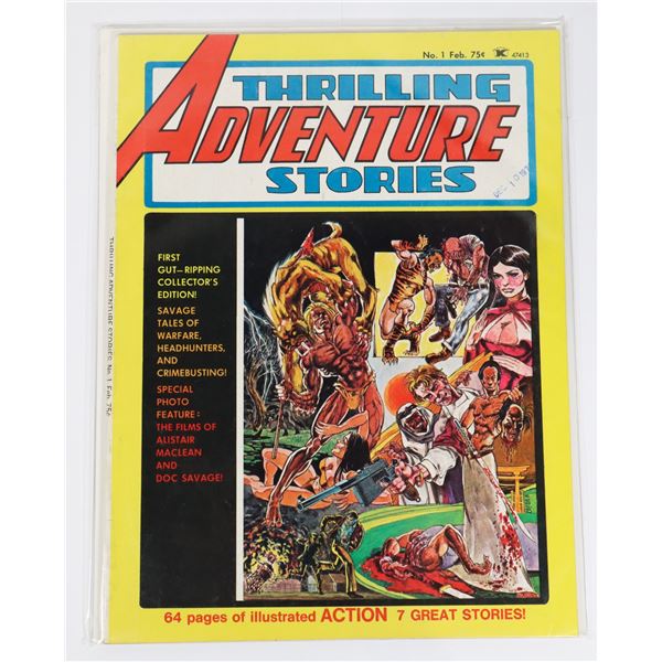 THRILLING ADVENTURE STORIES ISSUE #1 FEBRUARY