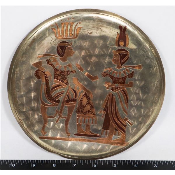 EGYPTIAN  KING,QUEEN ? HANGING PLATE