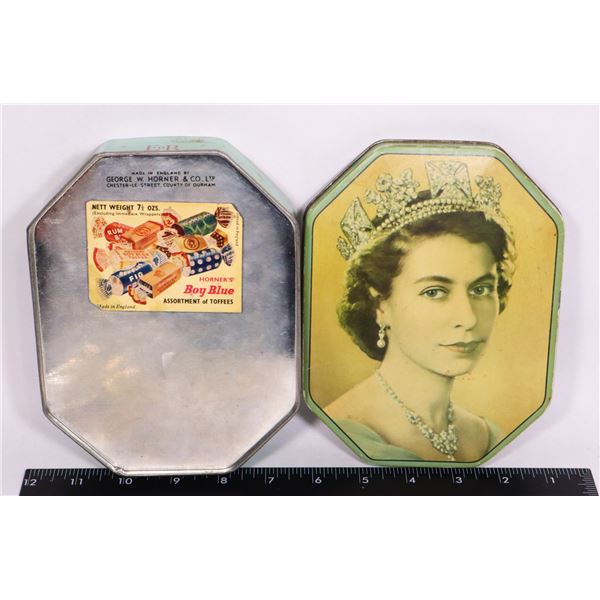 "QUEEN ELIZABETH" COMMEMORATIVE CANDY TIN