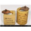 SET OF 2 CANDLE HOLDERS HAVE LOVE AND FAITH