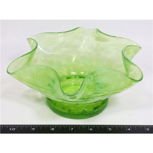 GREEN ALTA GLASS BOWL