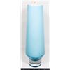 BLUE CASED GLASS VASE