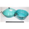 Image 1 : FIESTA ENAMEL 5PC SET (POT, MIXING BOWLS)