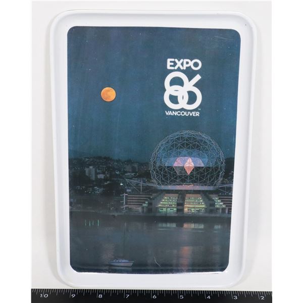 "EXPO 86' VANCOUVER TRAY