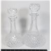 Image 1 : 2 LEAD CRYSTAL DECANTERS